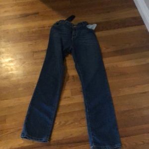 Classic navy blue jeans